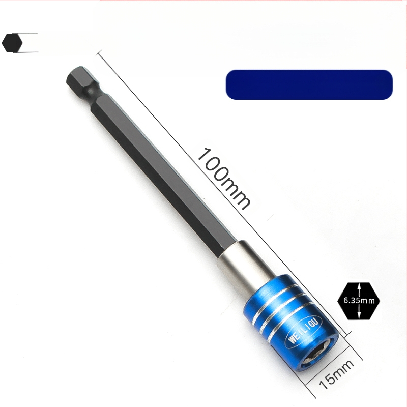 Magnetinis pratęsimo velenas elektriniam atsuktuvui — nerūdijantis plienas, savarankiškai užrakintas, bitų laikiklis