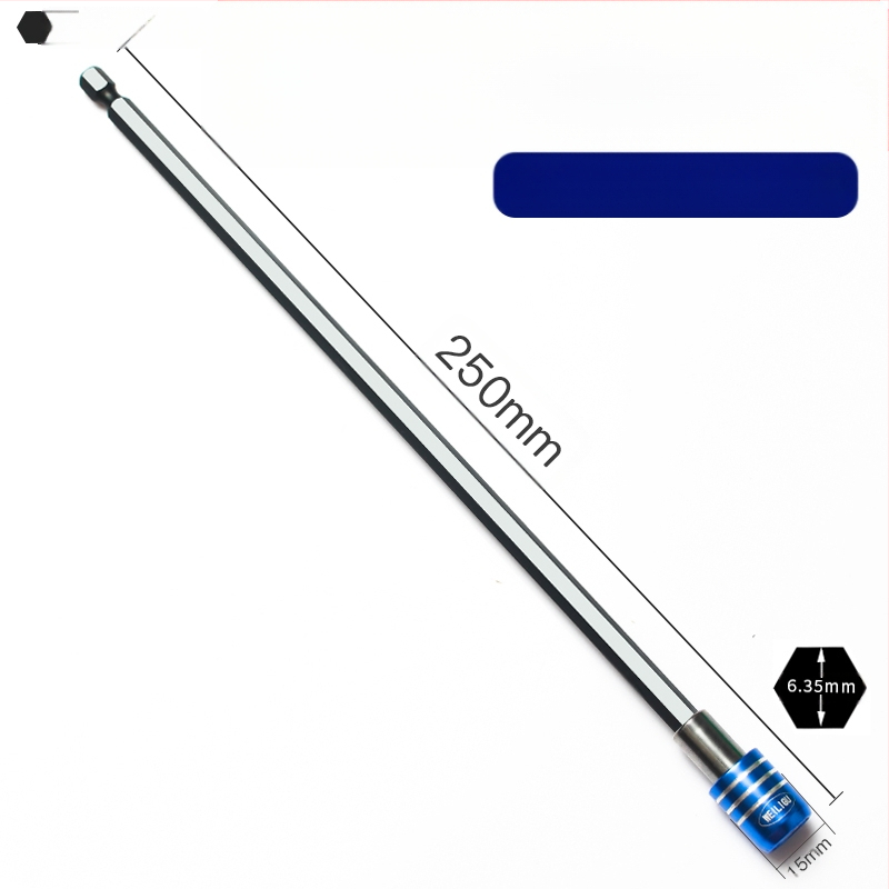 Magnetinis pratęsimo velenas elektriniam atsuktuvui — nerūdijantis plienas, savarankiškai užrakintas, bitų laikiklis