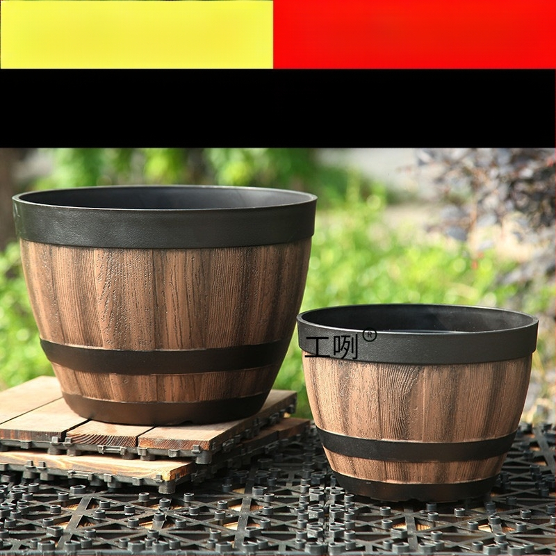 Цветарник от смола, подов модел, класически стил, за домашно градинарство