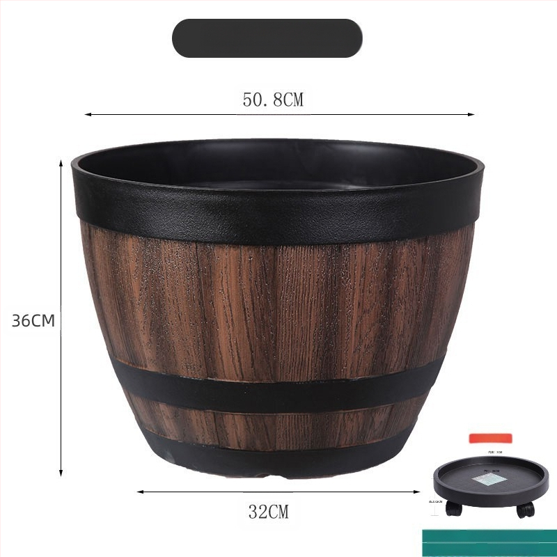 Цветарник от смола, подов модел, класически стил, за домашно градинарство