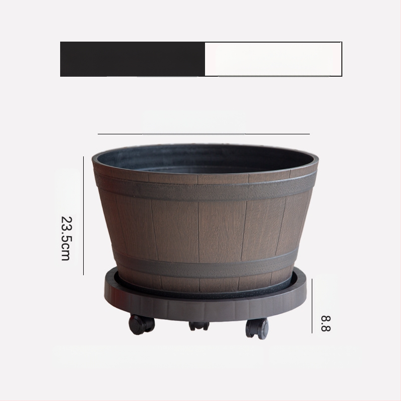 Цветарник от смола, подов модел, класически стил, за домашно градинарство