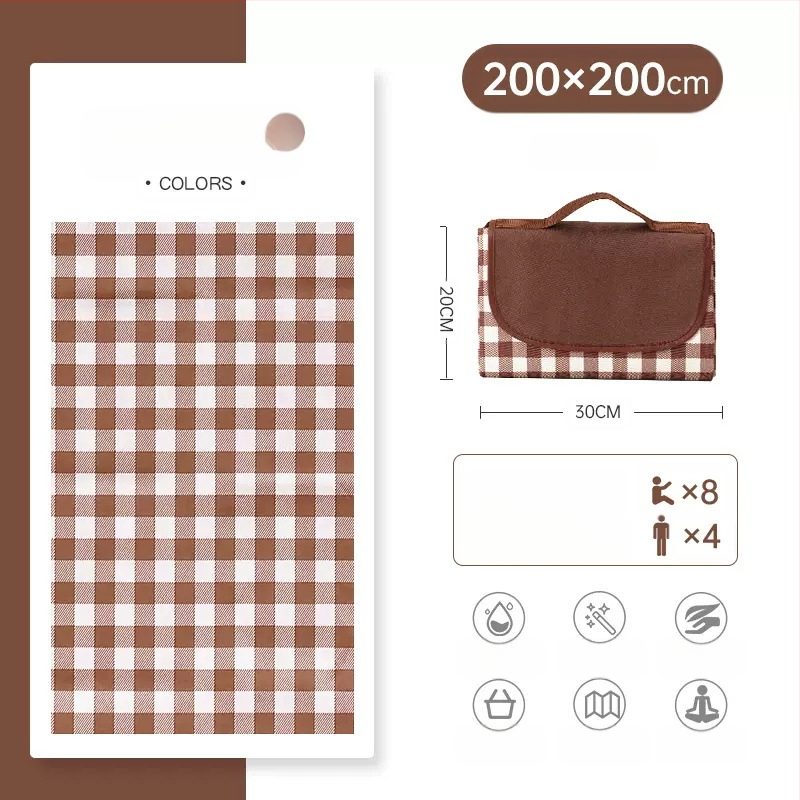 PVC piknika paklājs, Oxford audums, ūdensizturīgs, ārējai lietošanai, pārnēsājams