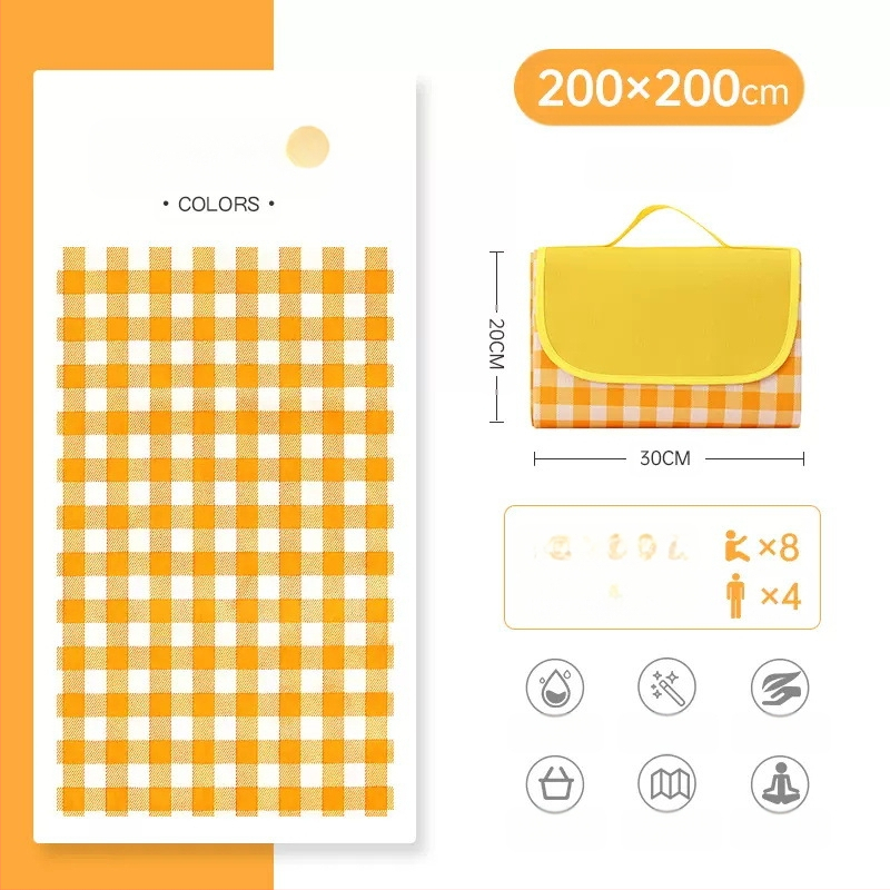 PVC piknika paklājs, Oxford audums, ūdensizturīgs, ārējai lietošanai, pārnēsājams
