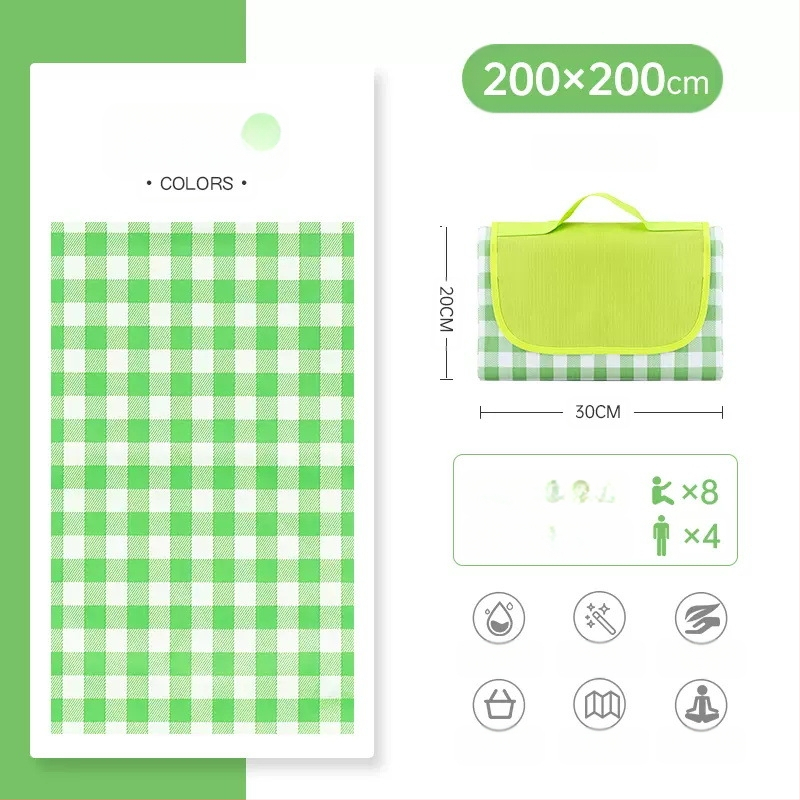 PVC piknika paklājs, Oxford audums, ūdensizturīgs, ārējai lietošanai, pārnēsājams