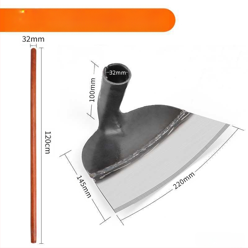 Mangano plieno sodo kastuvė, daugiafunkcinis įrankis ravėjimui, kasimui ir daržovių sodinimui