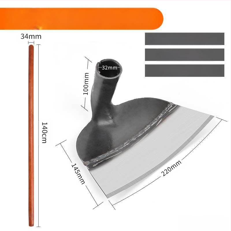 Mangano plieno sodo kastuvė, daugiafunkcinis įrankis ravėjimui, kasimui ir daržovių sodinimui