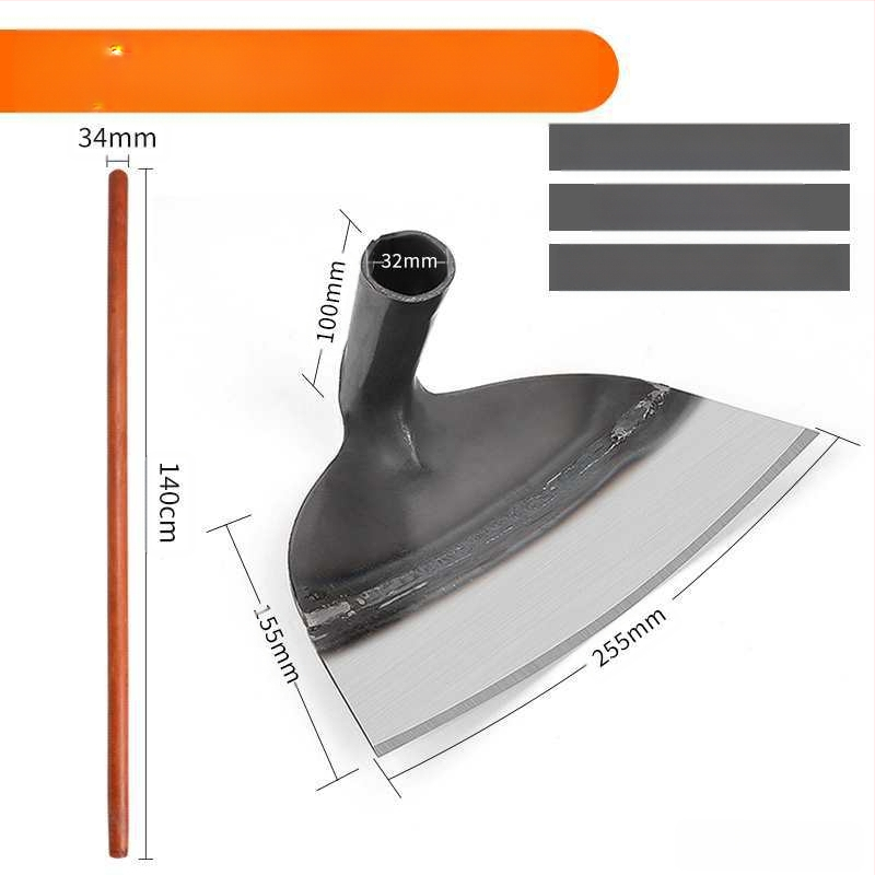 Mangano plieno sodo kastuvė, daugiafunkcinis įrankis ravėjimui, kasimui ir daržovių sodinimui