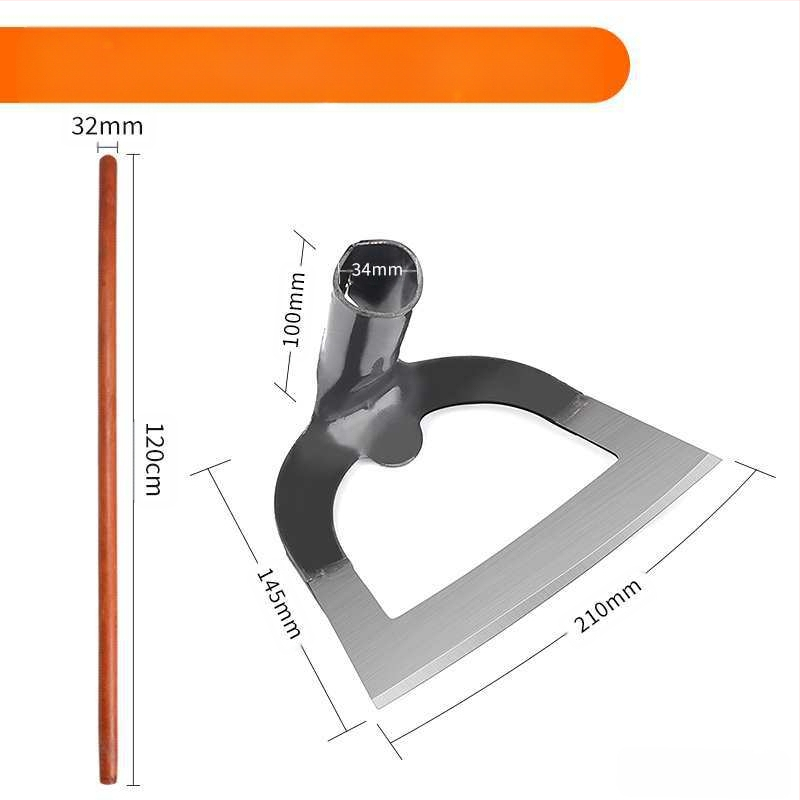 Mangano plieno sodo kastuvė, daugiafunkcinis įrankis ravėjimui, kasimui ir daržovių sodinimui
