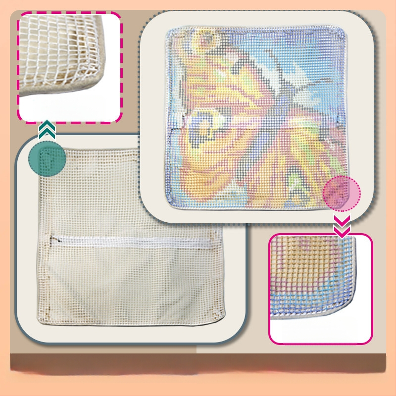 Kryžminio siuvimo komplektas pagalvėlei: vilnos siuvinėjimas, mezgimas ir prancūziškas mazgas, naujasis kinų stilius