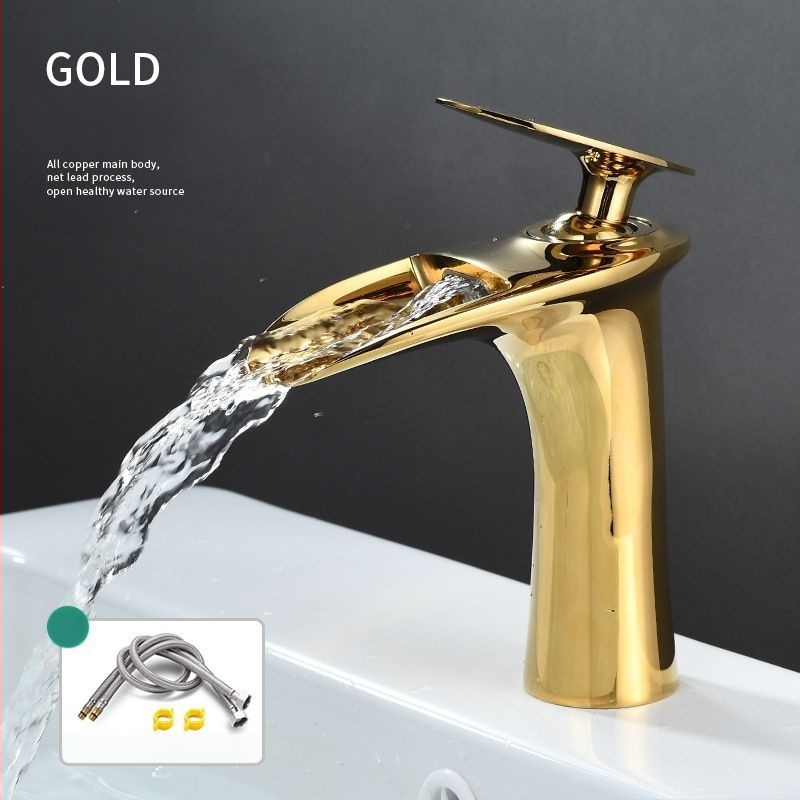 Vario karšto ir šalto vandens maišytuvas plautuvei, vieno skylės montavimas, keraminių vožtuvo korpusas, elektroplatinė apdaila