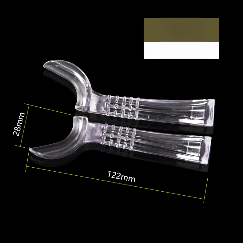 Ortodontiska divgalvains metāla retraktors-atvērējs, augstas temperatūras izturība, pieaugušajiem, mutes fotogrāfija