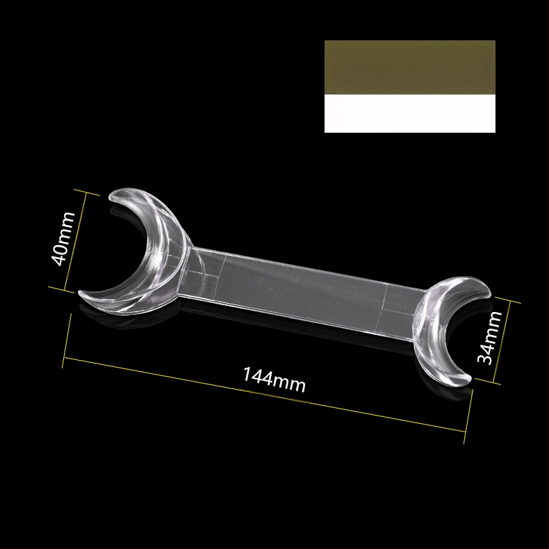 Ortodontiska divgalvains metāla retraktors-atvērējs, augstas temperatūras izturība, pieaugušajiem, mutes fotogrāfija