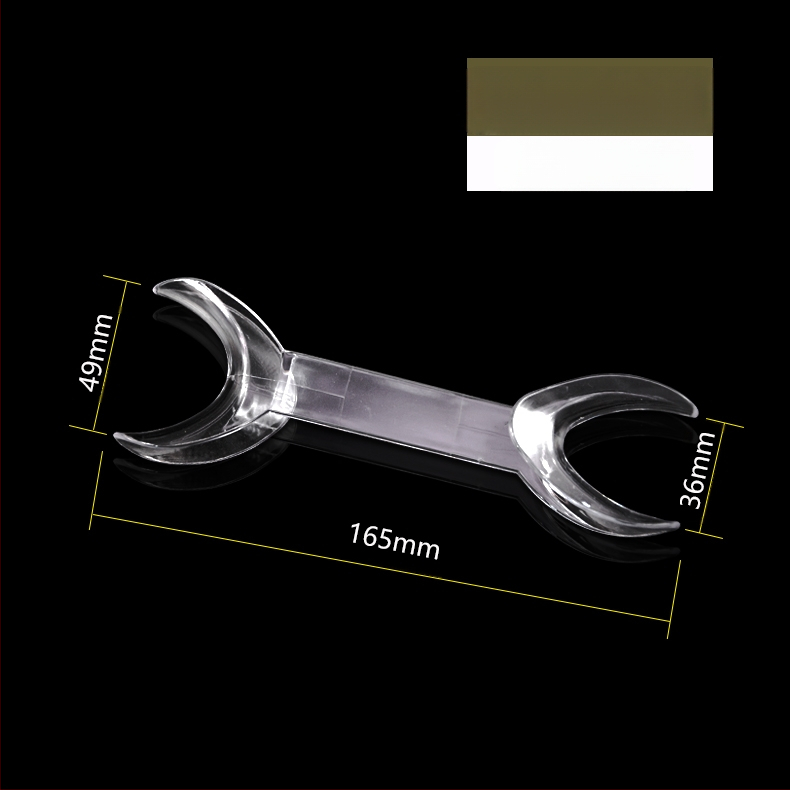 Ortodontiska divgalvains metāla retraktors-atvērējs, augstas temperatūras izturība, pieaugušajiem, mutes fotogrāfija