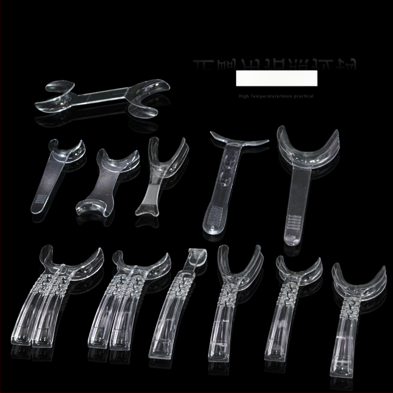 Ortodontiska divgalvains metāla retraktors-atvērējs, augstas temperatūras izturība, pieaugušajiem, mutes fotogrāfija