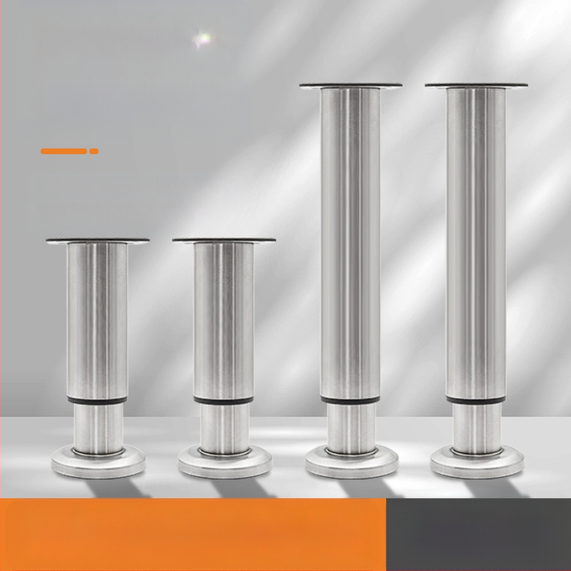 Регулируеми крачета за мебели – Qiaoju qiaojian hardware, модел QJDL-BXGGJ-7, материал: неръждаема стомана/хладно валцована стомана, подходящи за шкафове и дивани, стил: модерен минимализъм