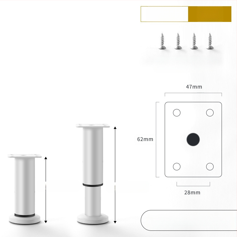 Регулируеми крачета за мебели – Qiaoju qiaojian hardware, модел QJDL-BXGGJ-7, материал: неръждаема стомана/хладно валцована стомана, подходящи за шкафове и дивани, стил: модерен минимализъм