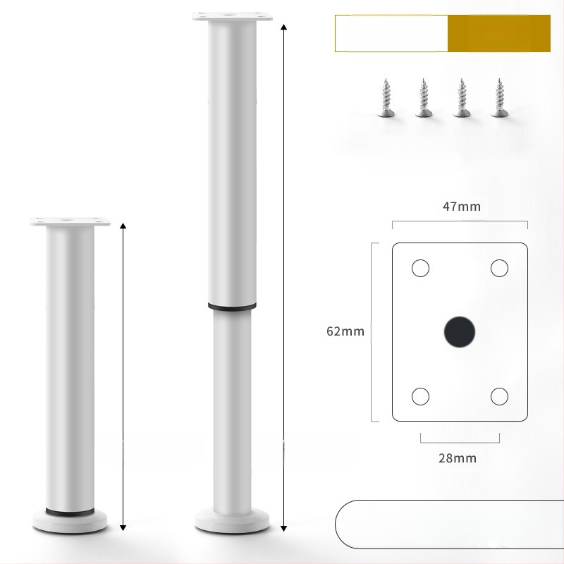 Регулируеми крачета за мебели – Qiaoju qiaojian hardware, модел QJDL-BXGGJ-7, материал: неръждаема стомана/хладно валцована стомана, подходящи за шкафове и дивани, стил: модерен минимализъм