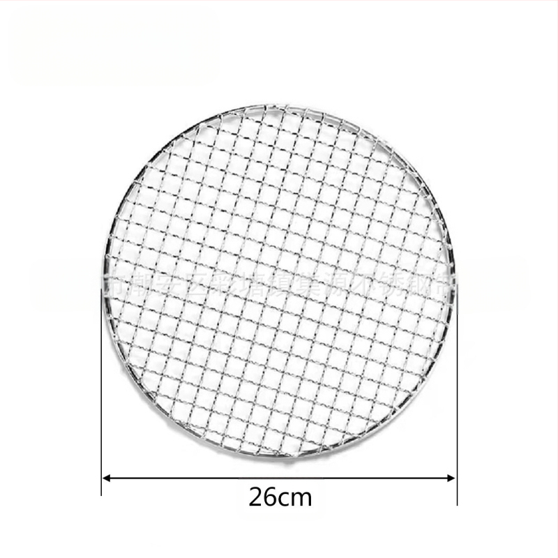 Nerūdijančio plieno kepsninės grotelių laikiklis, apvalios formos – daugiafunkcis, nešiojamas, lengvai valomas – pagamintas taškinio suvirinimo ir štampavimo technologija