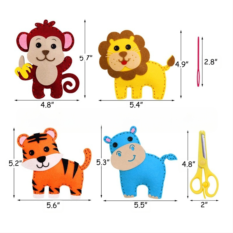 PRETTY DIY χειροποίητες κούκλες από φελτ, μη υφαντό ύφασμα, συσκευασία σε σακούλα OPP, για το Φεστιβάλ Tanabata