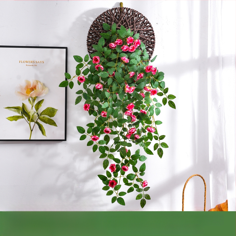 Plastikinis dirbtinis vijoklis su gėlėmis vidaus apdailai; Medžiaga: 3238504; Įvairovė: Daisy; Paskirtis: Kita