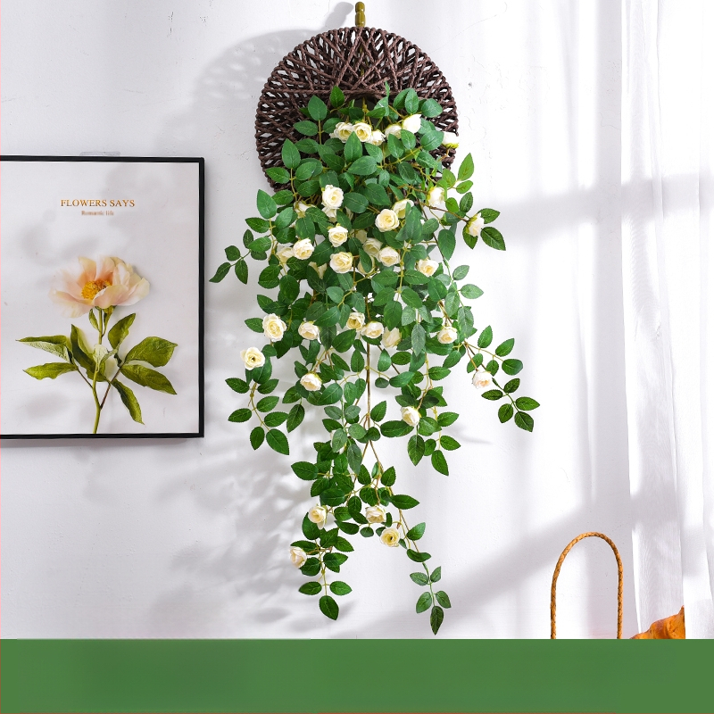 Plastikinis dirbtinis vijoklis su gėlėmis vidaus apdailai; Medžiaga: 3238504; Įvairovė: Daisy; Paskirtis: Kita