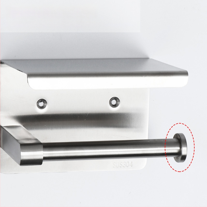 Huanuo nerūdijančio plieno 304 laikiklis tualetiniam popieriui, kvadratinė forma, veidrodinis paviršius, šiuolaikinis minimalistinis stilius