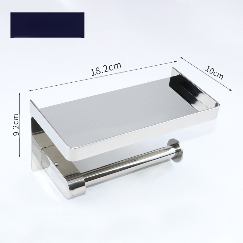 Huanuo nerūdijančio plieno 304 laikiklis tualetiniam popieriui, kvadratinė forma, veidrodinis paviršius, šiuolaikinis minimalistinis stilius