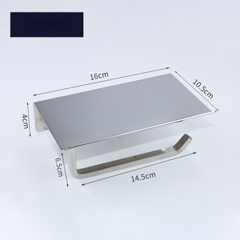 Huanuo nerūdijančio plieno 304 laikiklis tualetiniam popieriui, kvadratinė forma, veidrodinis paviršius, šiuolaikinis minimalistinis stilius