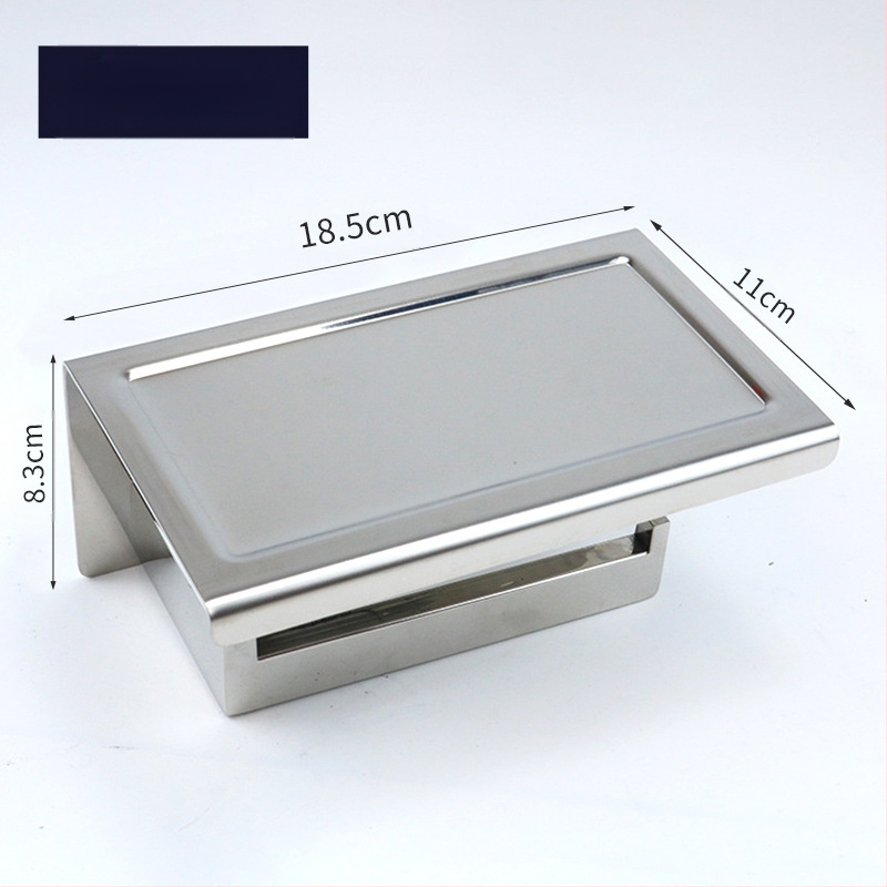 Huanuo nerūdijančio plieno 304 laikiklis tualetiniam popieriui, kvadratinė forma, veidrodinis paviršius, šiuolaikinis minimalistinis stilius