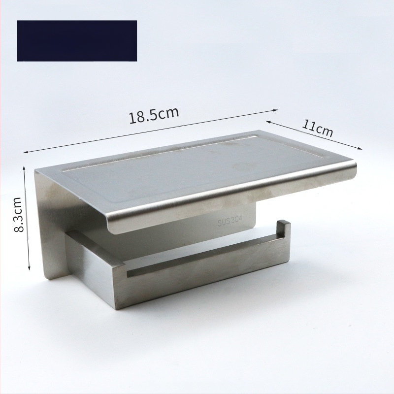 Huanuo nerūdijančio plieno 304 laikiklis tualetiniam popieriui, kvadratinė forma, veidrodinis paviršius, šiuolaikinis minimalistinis stilius