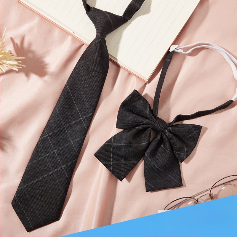 Kaklaraiščių segtukas su langelių raštu, poros stilius, suaugusiesiems, kaklaraiščių gėlė