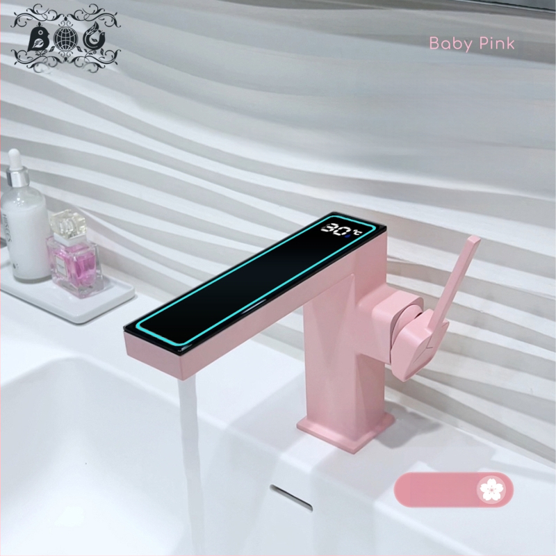 Maišytuvo praustuvas su skaitmeniniu ekranu, varinis korpusas, modelis M65, keraminio disko vožtuvas