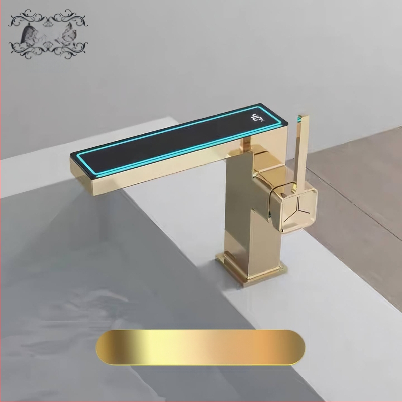 Maišytuvo praustuvas su skaitmeniniu ekranu, varinis korpusas, modelis M65, keraminio disko vožtuvas