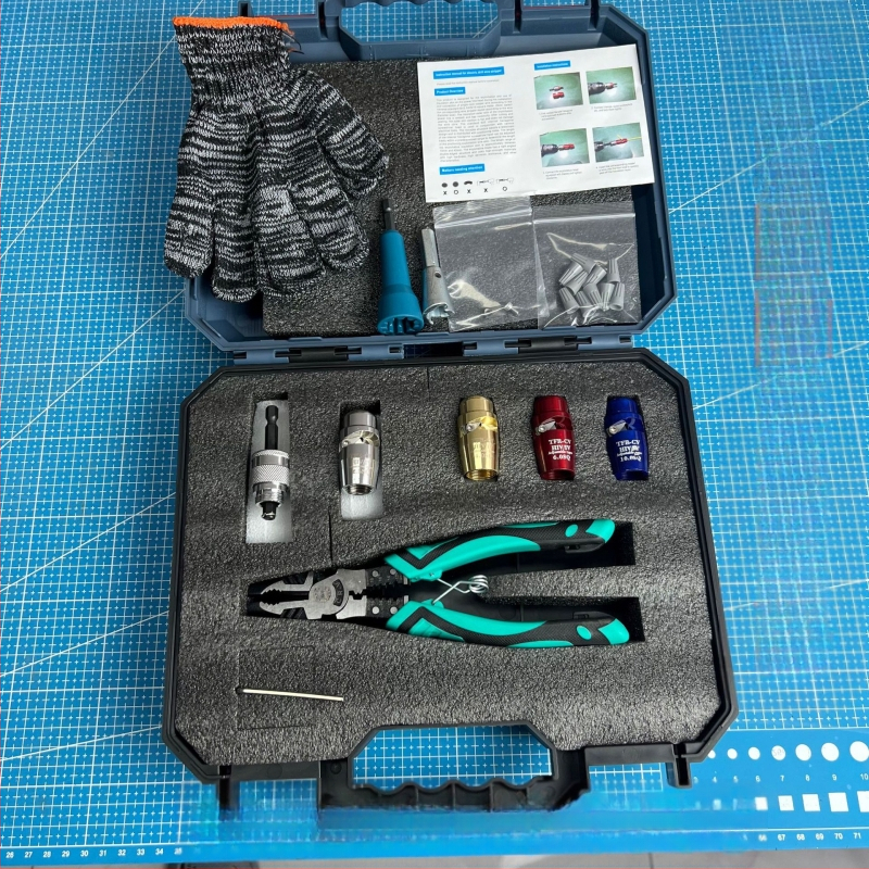 Long Tao Elektriskais vadu noņemšanas instruments ar rotējošu mizas rīku, antistatiskas, apaļš atvērums