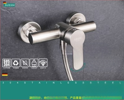 304 nerūdijančio plieno dušo maišytuvas sieninis su karštu ir šaltu vandeniu