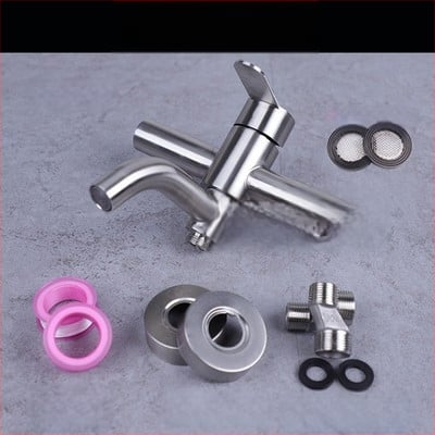 304 nerūdijančio plieno dušo maišytuvas sieninis su karštu ir šaltu vandeniu