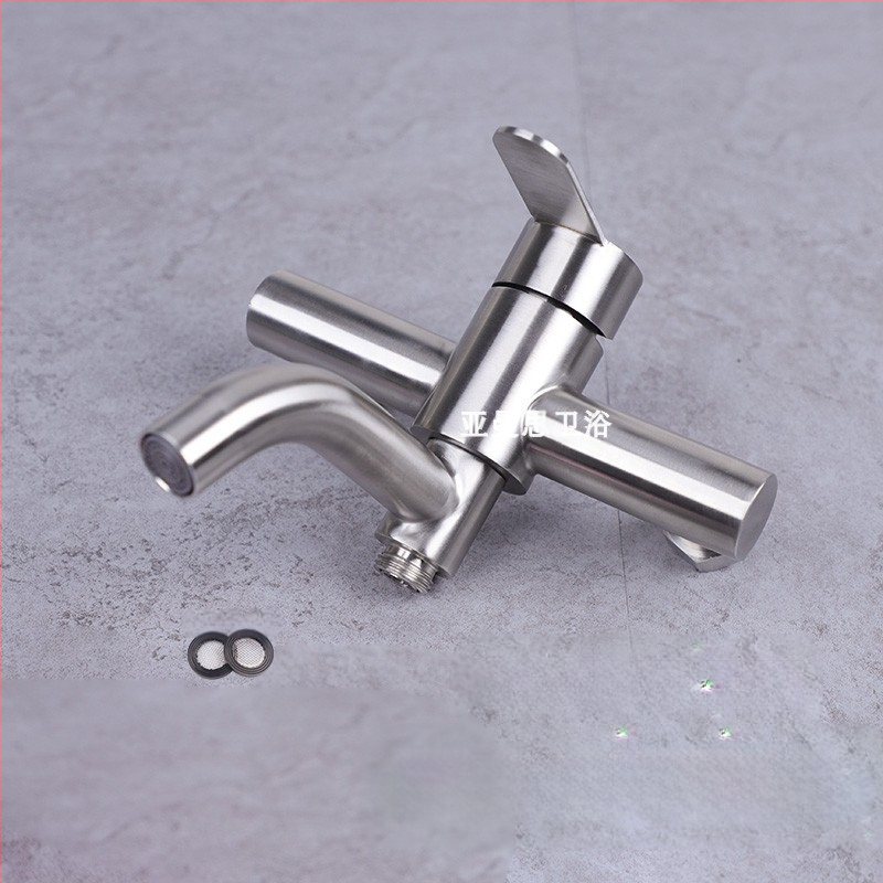 304 nerūdijančio plieno dušo maišytuvas sieninis su karštu ir šaltu vandeniu