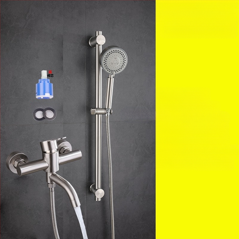 304 nerūdijančio plieno dušo maišytuvas sieninis su karštu ir šaltu vandeniu