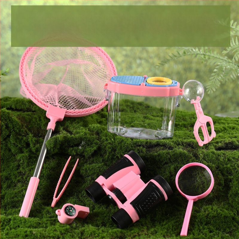 Vaikų vabzdžių stebėjimo dėžutė su didinamuoju stiklu, neelektrinė, nėra daugiafunkcinė, konstravimo blokelių žaidimas, 4–6 metų amžiaus