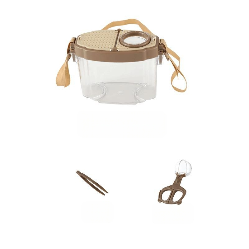 Vaikų vabzdžių stebėjimo dėžutė su didinamuoju stiklu, neelektrinė, nėra daugiafunkcinė, konstravimo blokelių žaidimas, 4–6 metų amžiaus