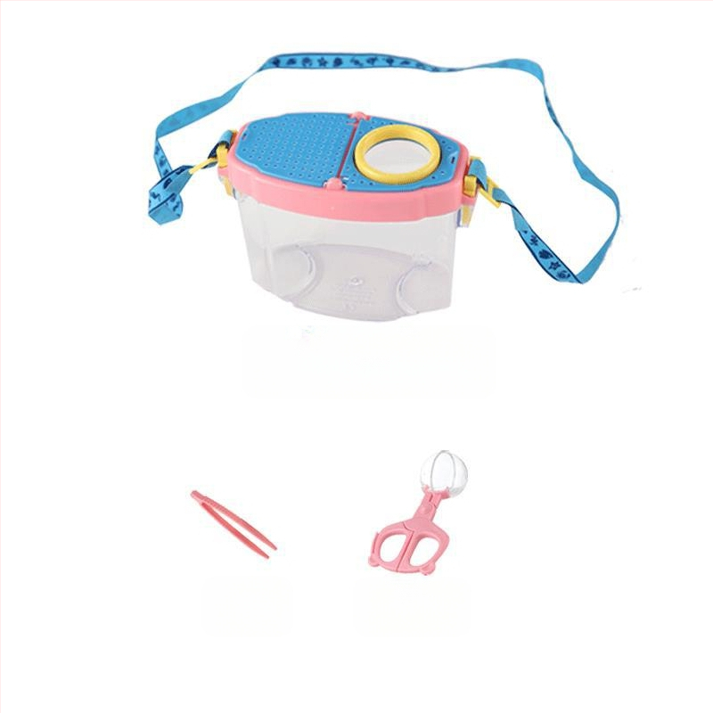 Vaikų vabzdžių stebėjimo dėžutė su didinamuoju stiklu, neelektrinė, nėra daugiafunkcinė, konstravimo blokelių žaidimas, 4–6 metų amžiaus