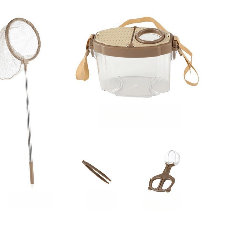 Vaikų vabzdžių stebėjimo dėžutė su didinamuoju stiklu, neelektrinė, nėra daugiafunkcinė, konstravimo blokelių žaidimas, 4–6 metų amžiaus