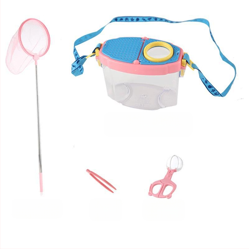 Vaikų vabzdžių stebėjimo dėžutė su didinamuoju stiklu, neelektrinė, nėra daugiafunkcinė, konstravimo blokelių žaidimas, 4–6 metų amžiaus