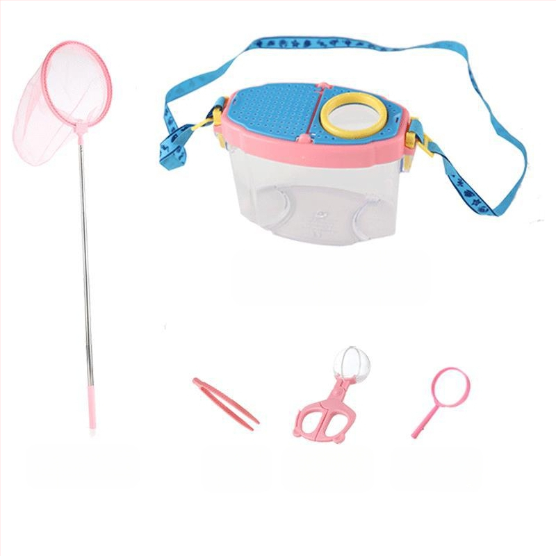 Vaikų vabzdžių stebėjimo dėžutė su didinamuoju stiklu, neelektrinė, nėra daugiafunkcinė, konstravimo blokelių žaidimas, 4–6 metų amžiaus