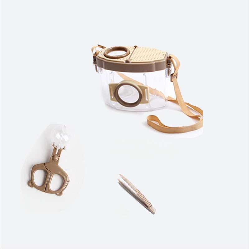 Vaikų vabzdžių stebėjimo dėžutė su didinamuoju stiklu, neelektrinė, nėra daugiafunkcinė, konstravimo blokelių žaidimas, 4–6 metų amžiaus