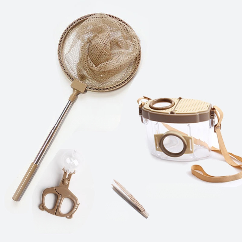 Vaikų vabzdžių stebėjimo dėžutė su didinamuoju stiklu, neelektrinė, nėra daugiafunkcinė, konstravimo blokelių žaidimas, 4–6 metų amžiaus