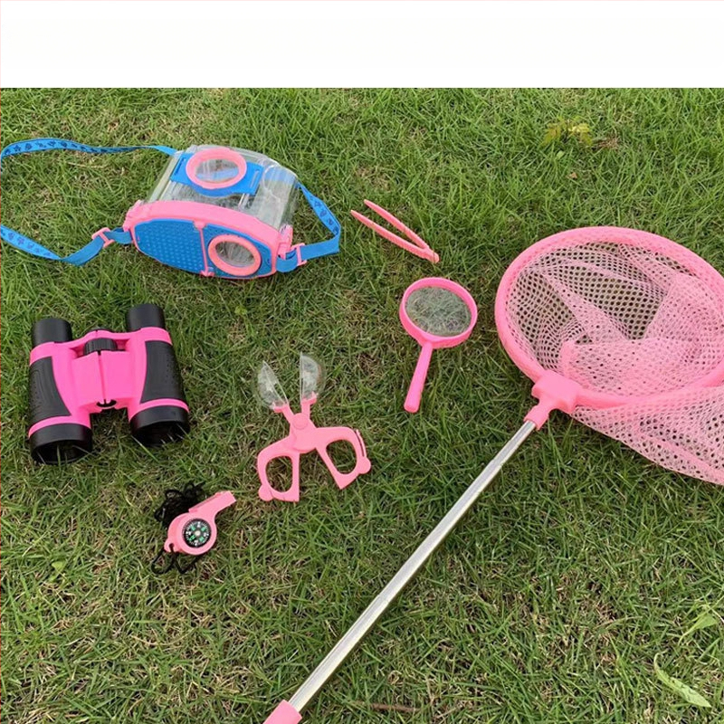 Vaikų vabzdžių stebėjimo dėžutė su didinamuoju stiklu, neelektrinė, nėra daugiafunkcinė, konstravimo blokelių žaidimas, 4–6 metų amžiaus