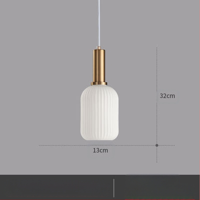 Κρεμαστό φωτιστικό LED, γυάλινο σκιάδιο με σχέδιο νερού σε σκανδιναβικό στιλ, 85-250V, κάλυψη 5–10 m²