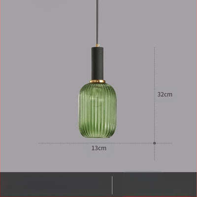 Κρεμαστό φωτιστικό LED, γυάλινο σκιάδιο με σχέδιο νερού σε σκανδιναβικό στιλ, 85-250V, κάλυψη 5–10 m²