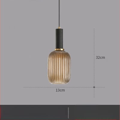 Κρεμαστό φωτιστικό LED, γυάλινο σκιάδιο με σχέδιο νερού σε σκανδιναβικό στιλ, 85-250V, κάλυψη 5–10 m²